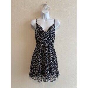 Willow Cowl Neck Navy Blue Dress Size Medium